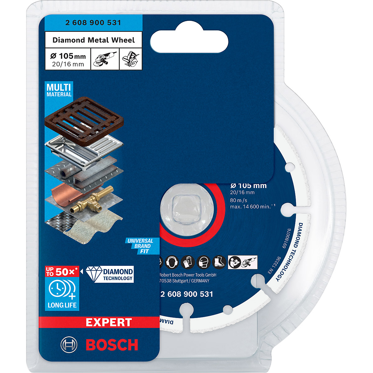Bosch EXPERT Diamond Metal Wheel Trennscheibe,105 x 20/16 mm
