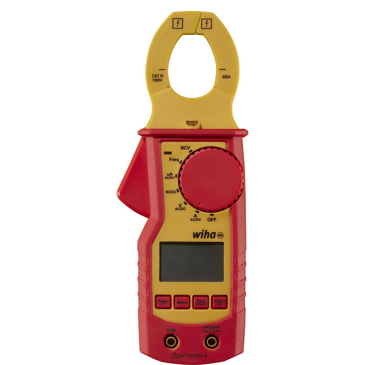 Wiha Strommesszange bis 1.000 V AC, CAT IV mit 2x AAA-Batterien