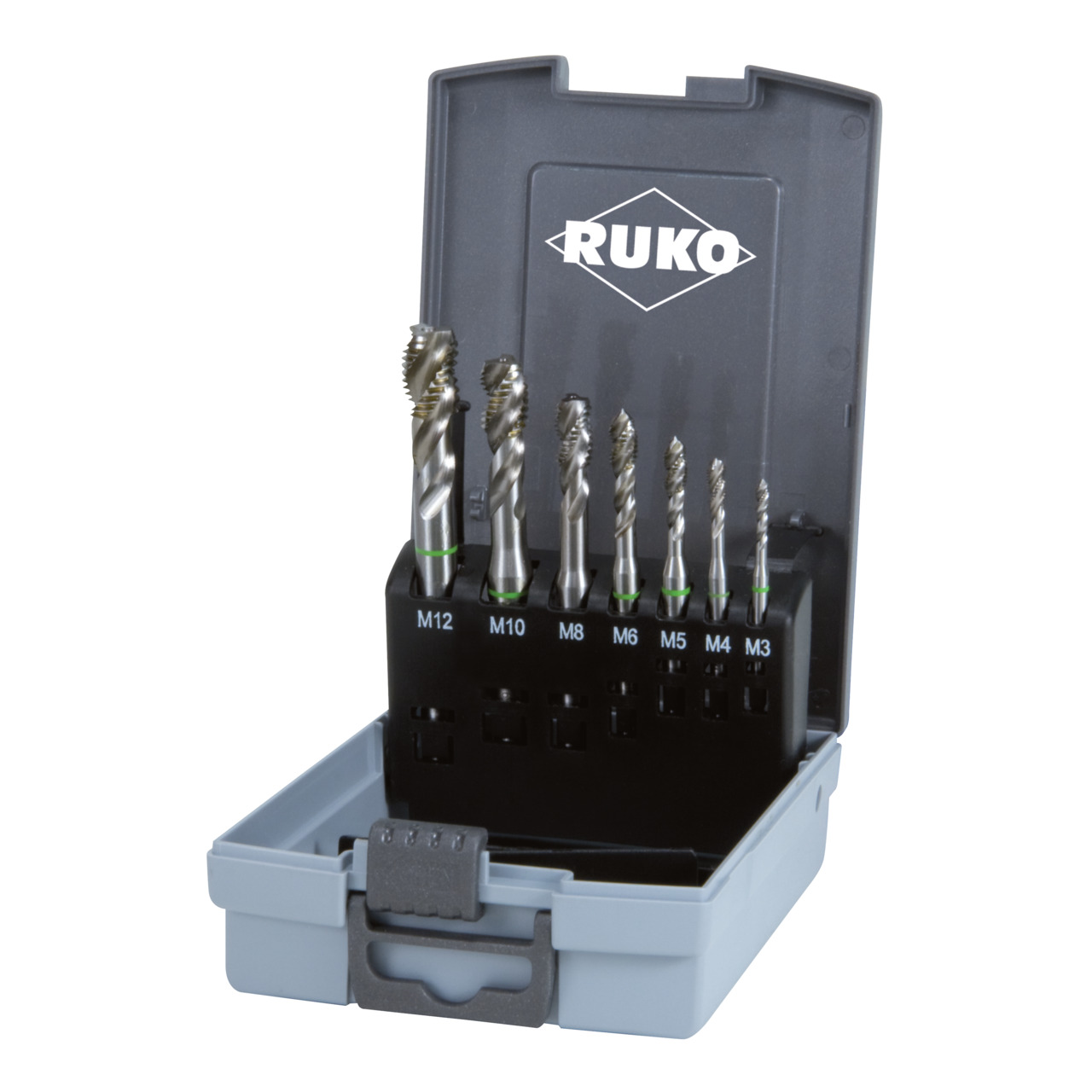 RUKO Maschinengewindebohrer-Satz Form C HSS-Co 5 - 7-tlg.