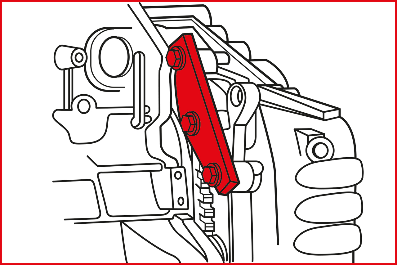 KS Tools Motoreinstell-Werkzeug-Satz für Ford - Land Rover - PSA - Volvo, 6-tlg