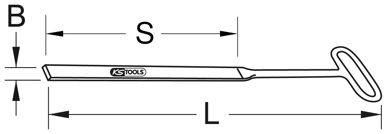 KS Tools BRONZEplus Flanschmesser rund