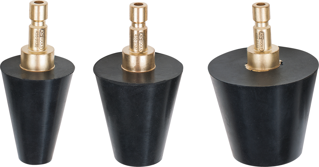 KS Tools Kühlsystem-Konus-Prüfadapter-Satz, 3-tlg 17,0 - 50,0 mm