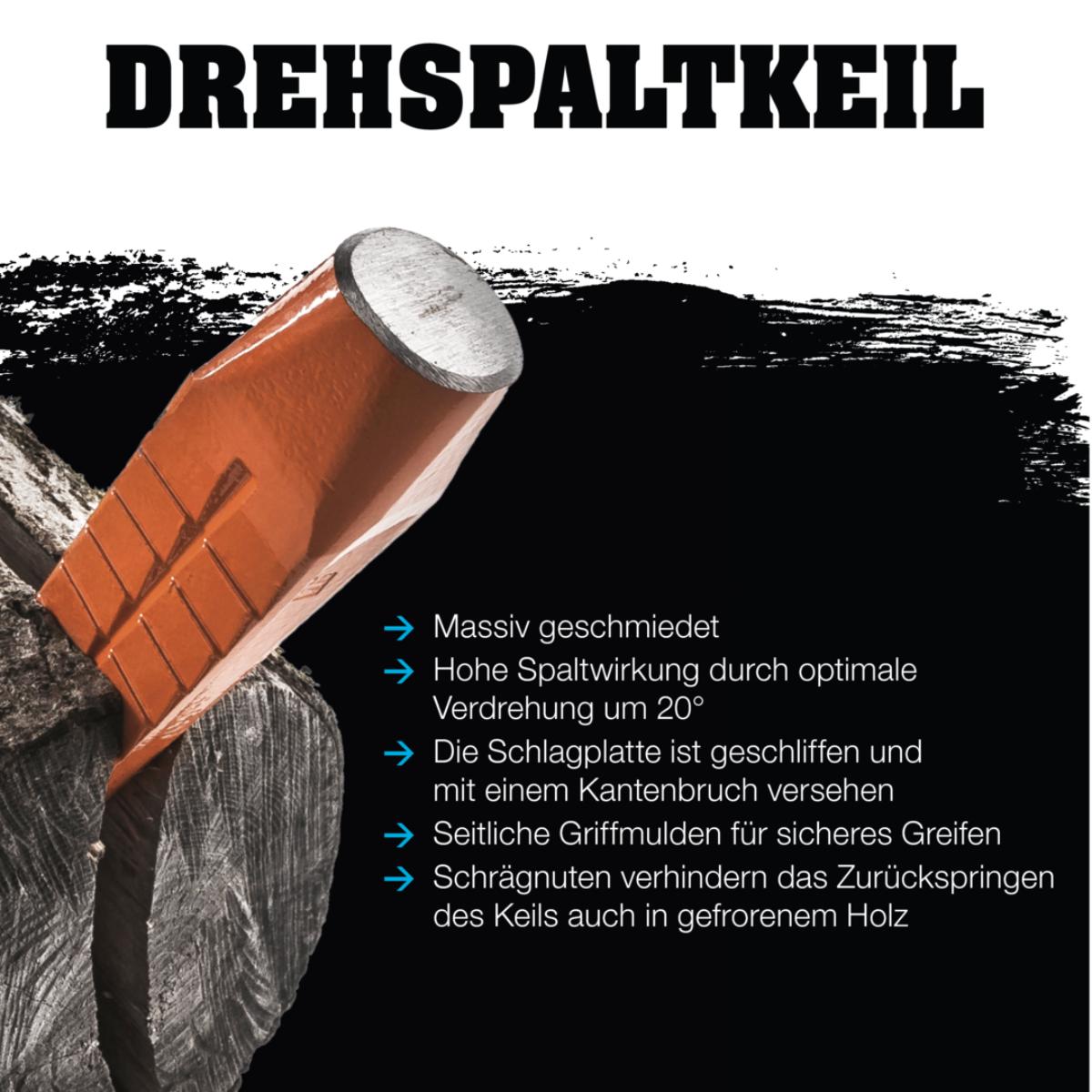 HALDER Drehspaltkeil inkl. Transportbox - Schneidenlänge 50 mm