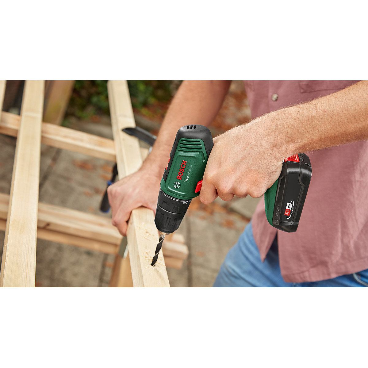 Bosch Akku-Bohrschrauber EasyDrill 18V-40: 1x Akkupack PBA 18V 2.0Ah W-B