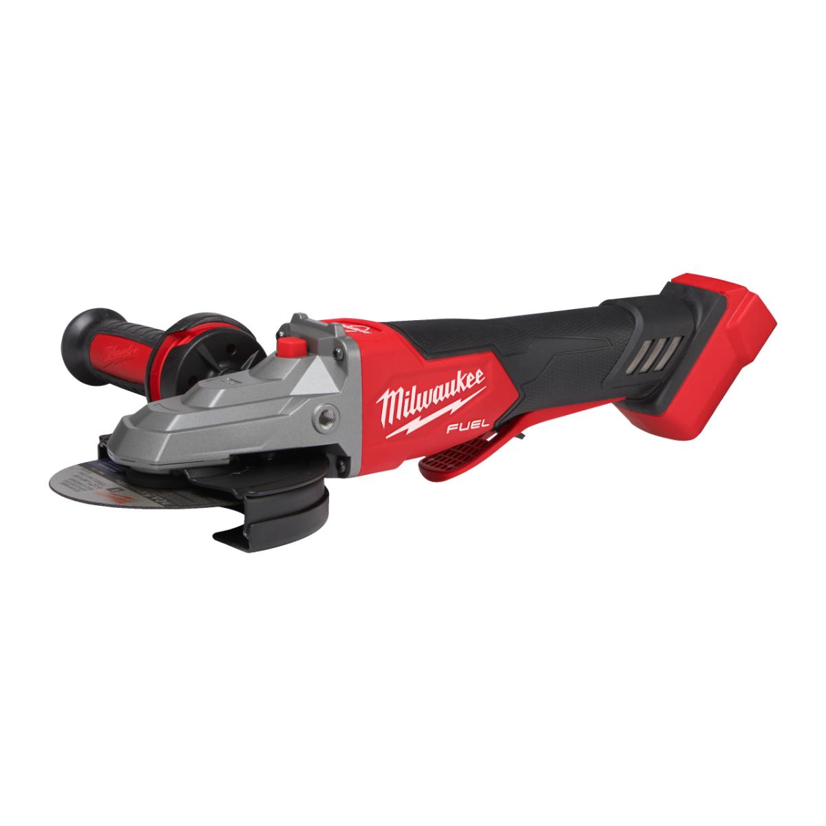 Milwaukee FUEL Akku-Flachkopf-Sicherheits-Winkelschleifer M18 FSAGF125XPDB-0X