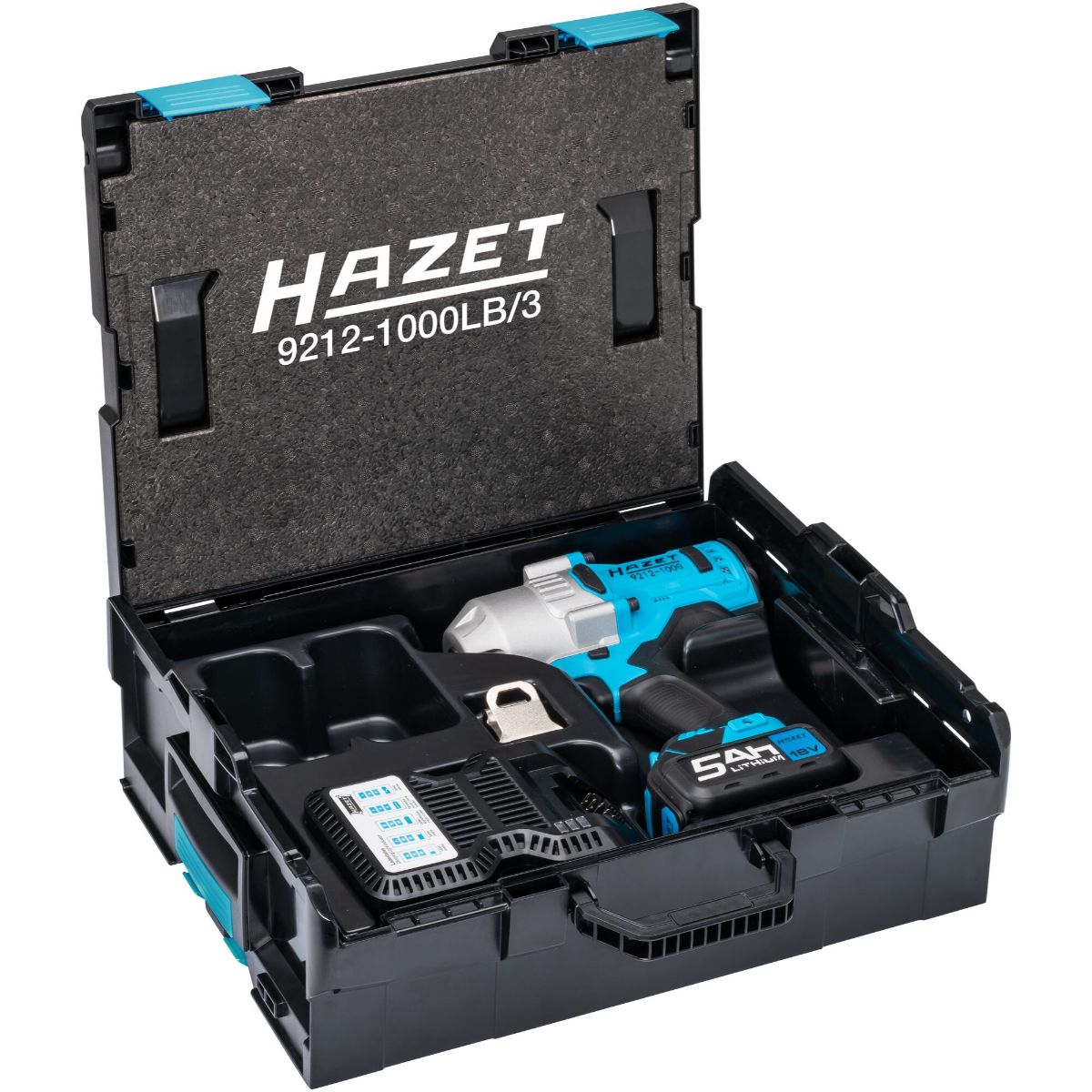 HAZET Akku Schlagschrauber 1/2 Zoll 3-teilig Lösemoment max. 1400 Nm