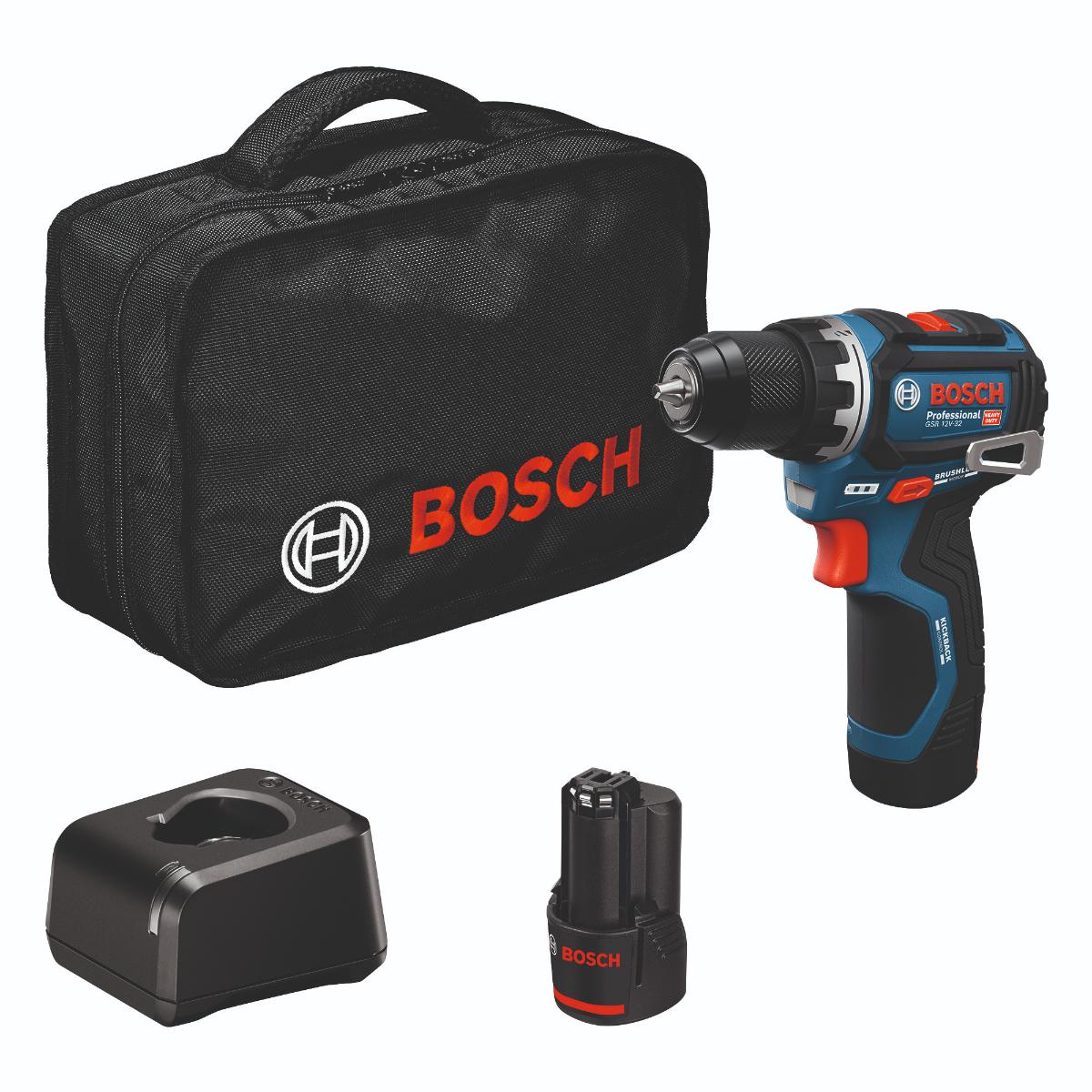 Bosch Akku-Bohrschrauber GSR 12V-32, 2 x GBA 12V 2.0Ah, Werkzeugtasche