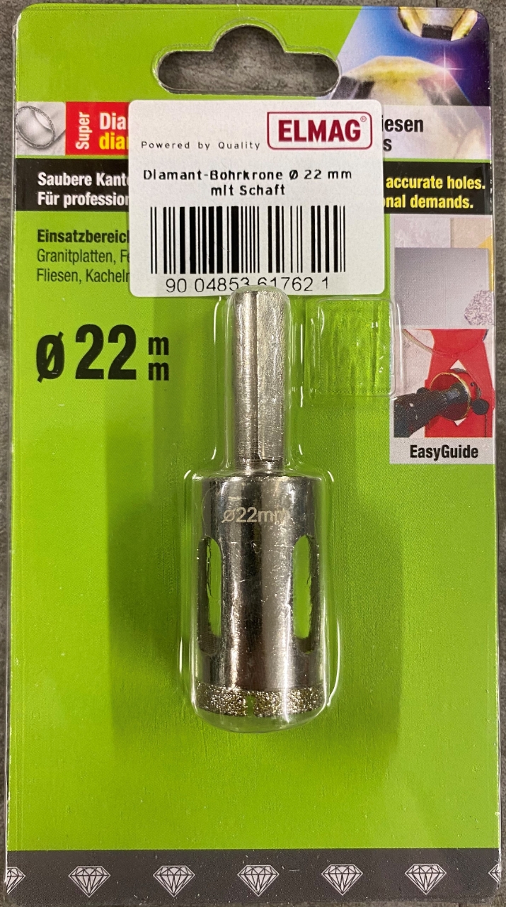 ELMAG Diamant-Bohrkrone Ø 22 mm