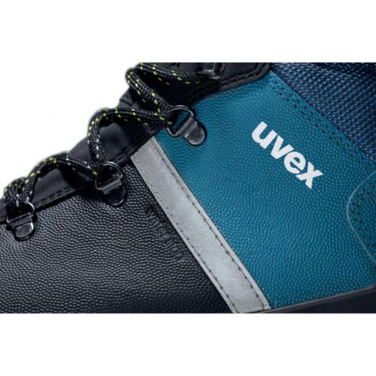 uvex 2 construction Sicherheitsschuh Stiefel S3, schwarz/Petrol