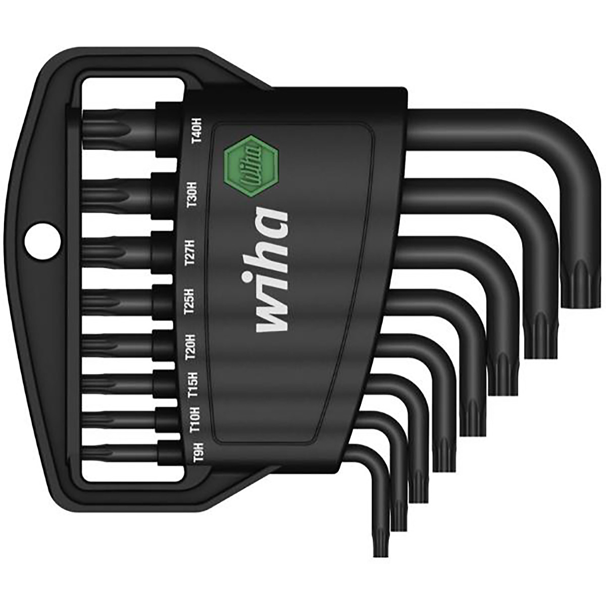 Wiha Stiftschlüssel Set im Classic Halter TORX Tamper Resistant 8-teiliges Set schwarzoxidiert