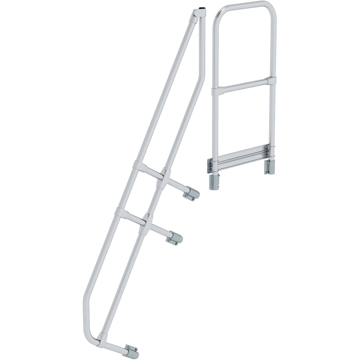 Munk Zweiter Handlauf für Treppe mit Plattform 60°