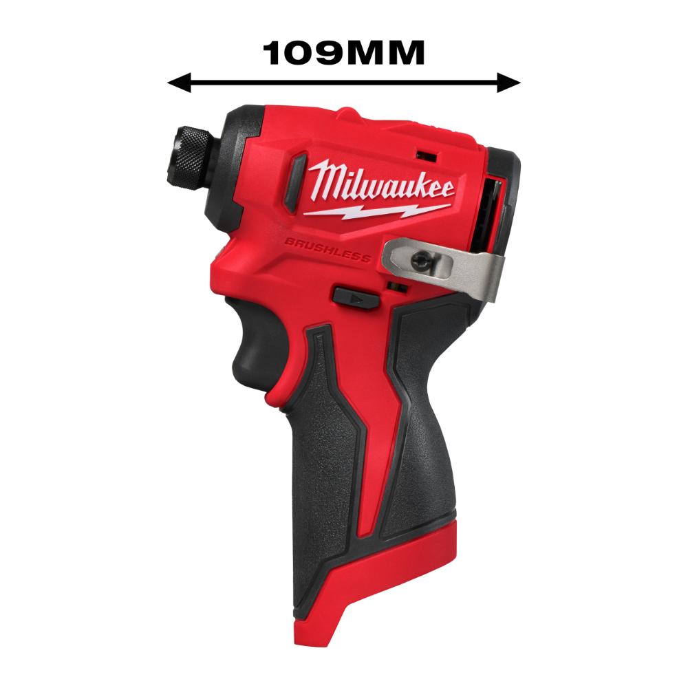 Milwaukee M12 Bürstenloser Akku-Schlagschrauber M12BLIDRC-0