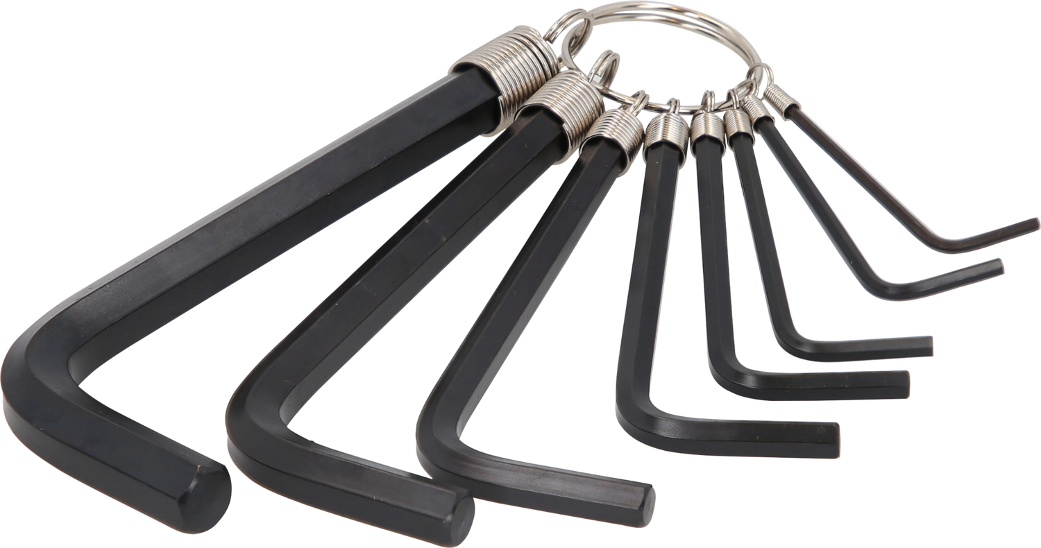 KS Tools Innensechskant-Winkelstiftschlüssel-Satz am Ring, 8-tlg2-10mm
