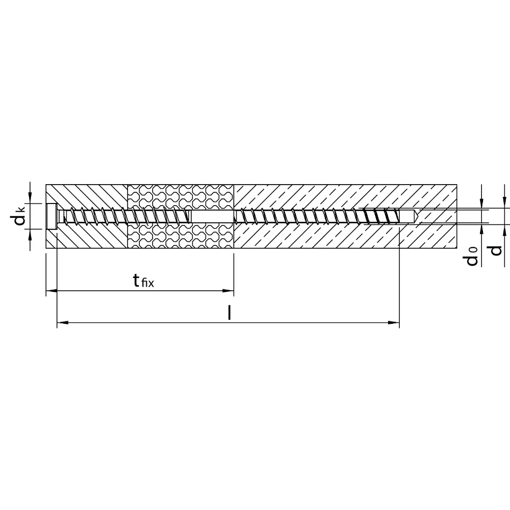 HECO MULTI-MONTI-plus Therm 7,5 x 280, Zylinderkopf, T-Drive, UKG, A2K, 50 St.