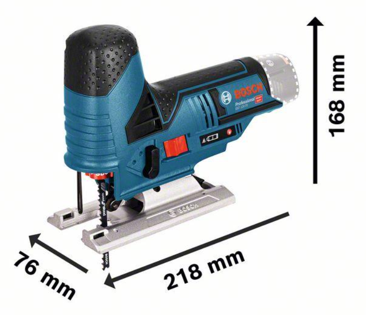 Bosch Akku-Stichsäge GST 12V-70, mit 2 x 3.0 Ah Li-Ion Akku, L-BOXX