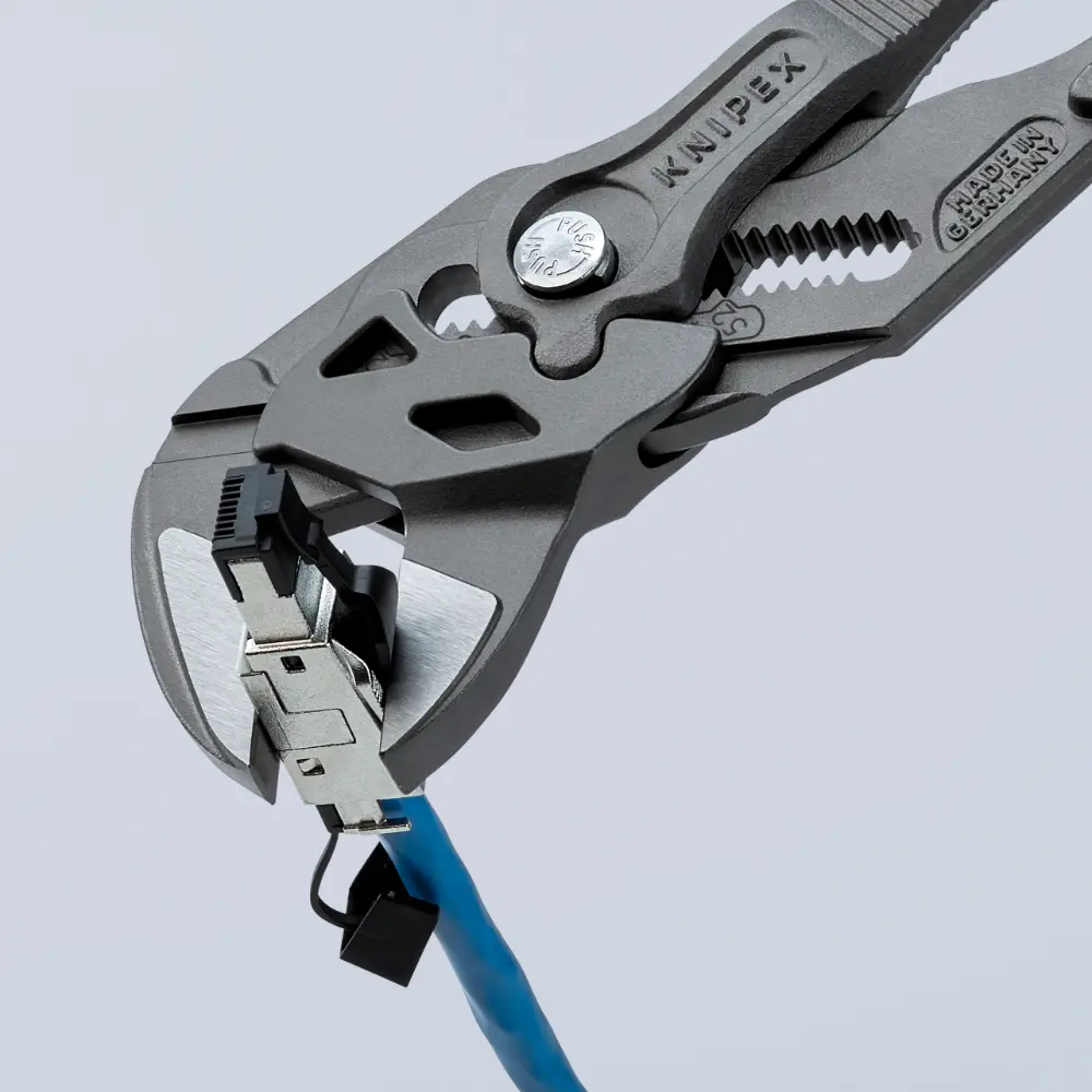KNIPEX Zangenschlüssel Zange und Schraubenschlüssel in einem Werkzeug grau atramentiert 250 mm