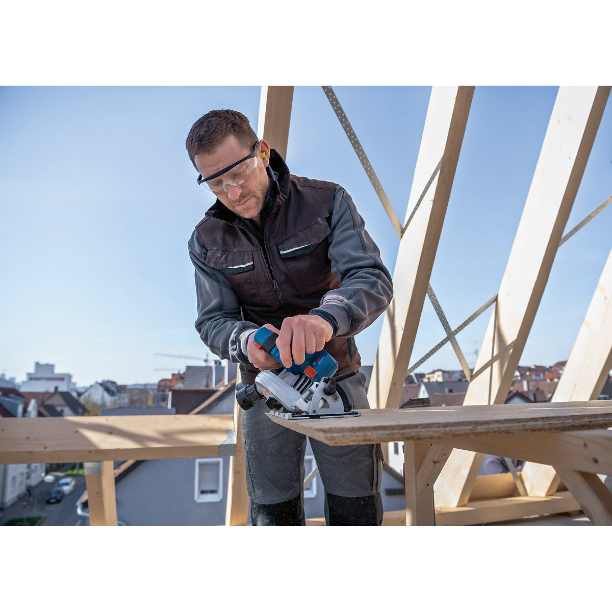 Bosch Akku-Kreissäge GKS 18V-57-2, Solo Version in Karton