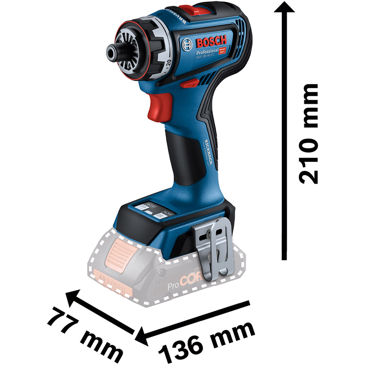 Bosch Bohrschrauber GSR 18V-90 FC in L-BOXX 136