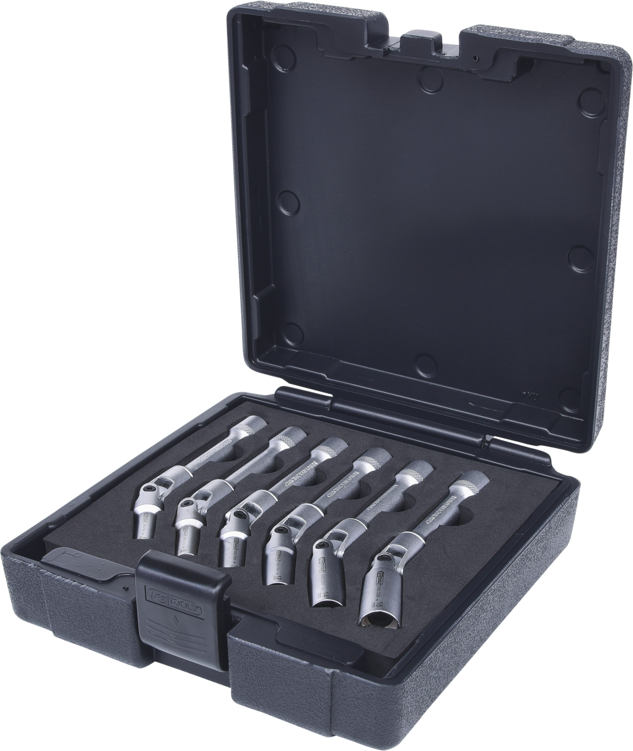 KS Tools 3/8" Glühkerzen-Gelenkschlüssel-Satz, lang, 6-tlg