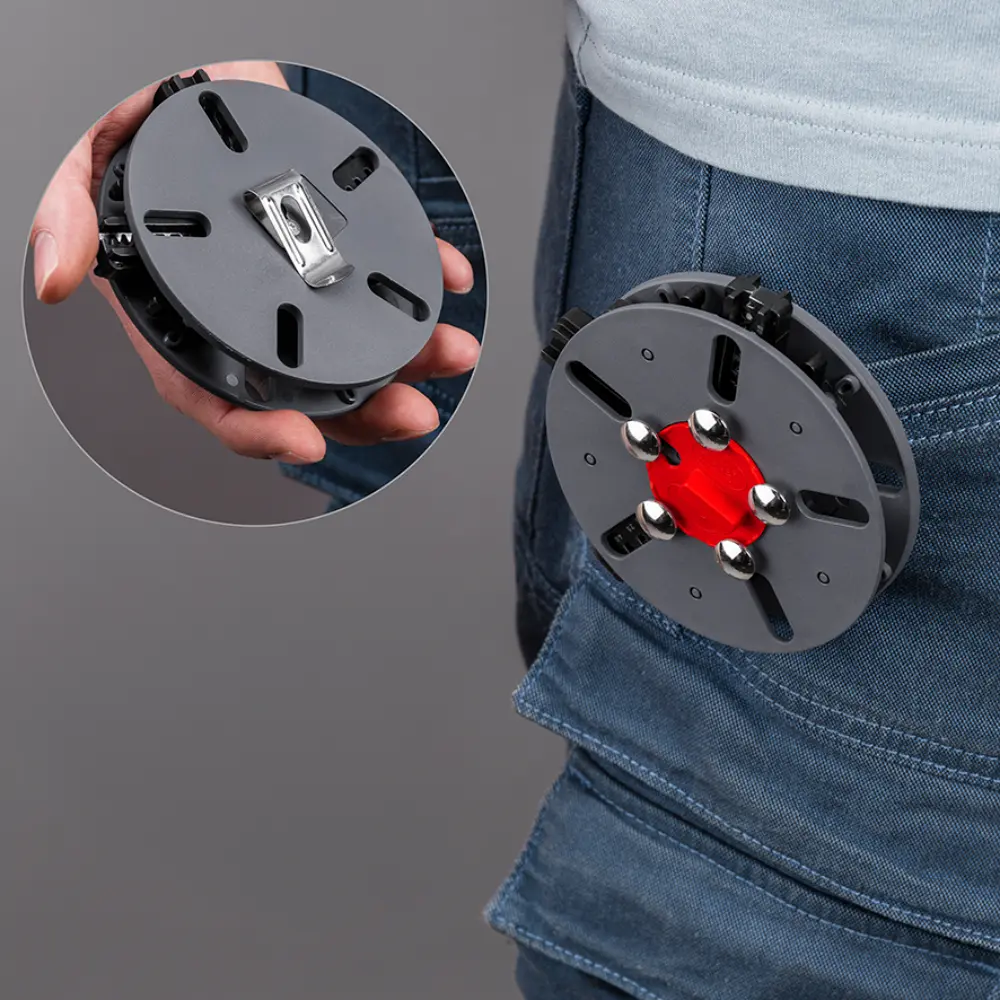 KNIPEX MultiCrimp Crimpzange mit Wechselmagazin mit Mehrkomponenten-Hüllen brüniert 250 mm