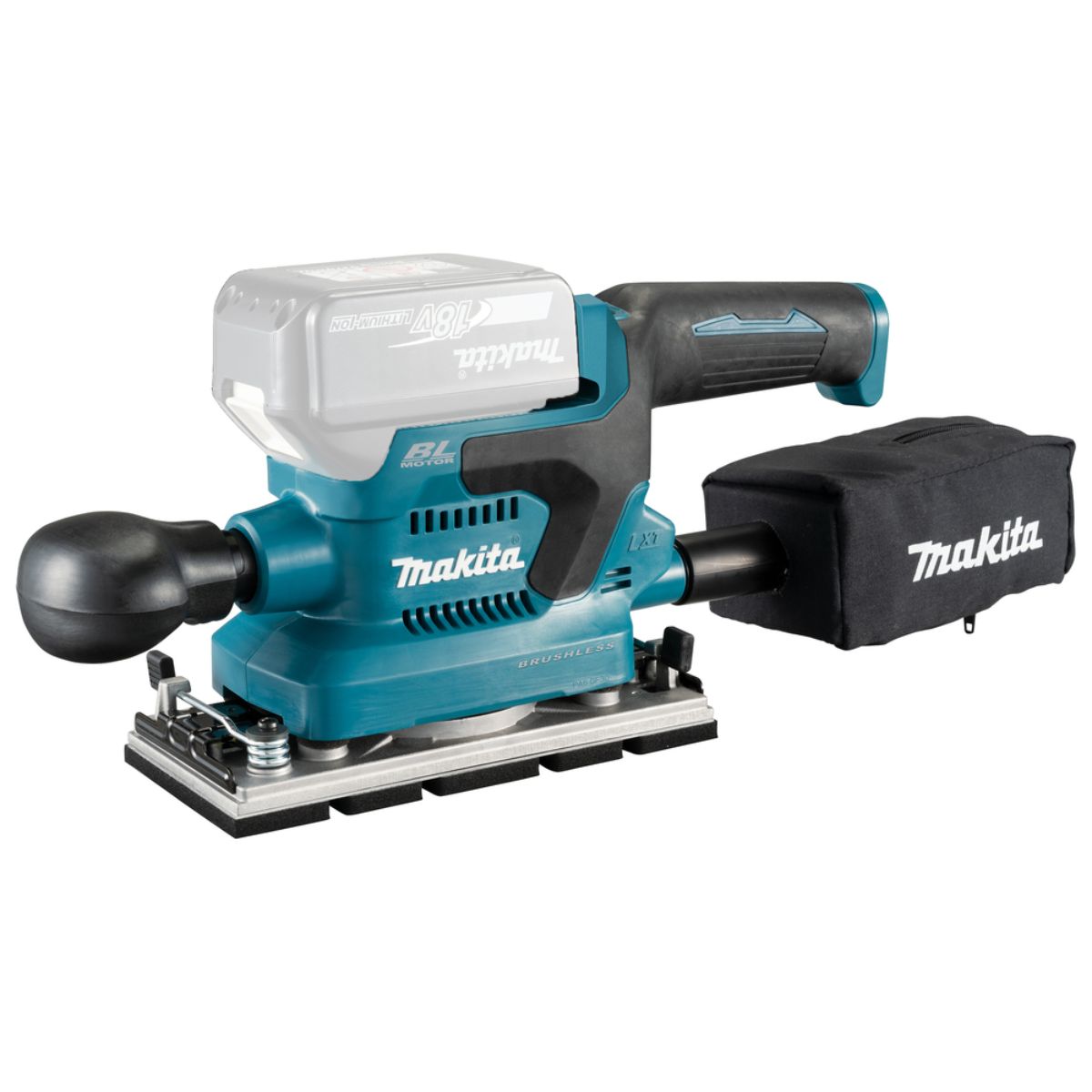 Makita Akku-Schwingschleifer 18V (ohne Akku, ohne Ladegerät) DBO380Z