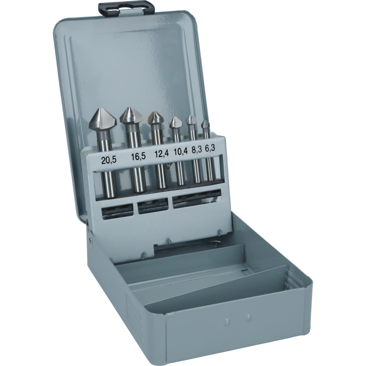 Bosch PRO Kegelsenker-Set, 6-teilig, 45, 63 mm / 5-10 mm / 6,3 - 20,5 mm