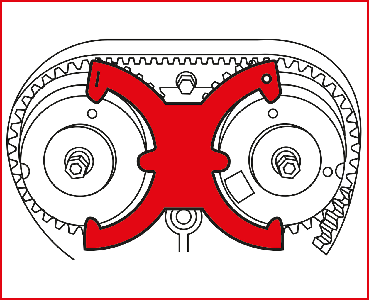 KS Tools Motoreinstell-Werkzeug-Satz für Ford, 17-tlg