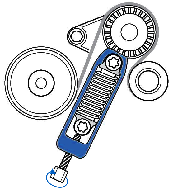 Brilliant Tools Keilrippenriemen-Spannelement für Mercedes-Benz W169 und W245 - BT571016