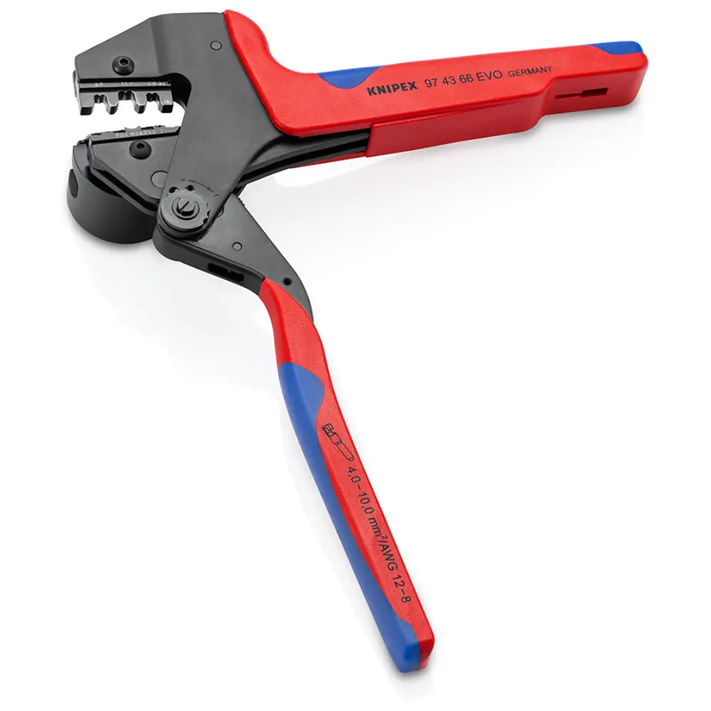 KNIPEX Crimp-Systemzange für auswechselbare Crimpeinsätze brüniert 200 mm