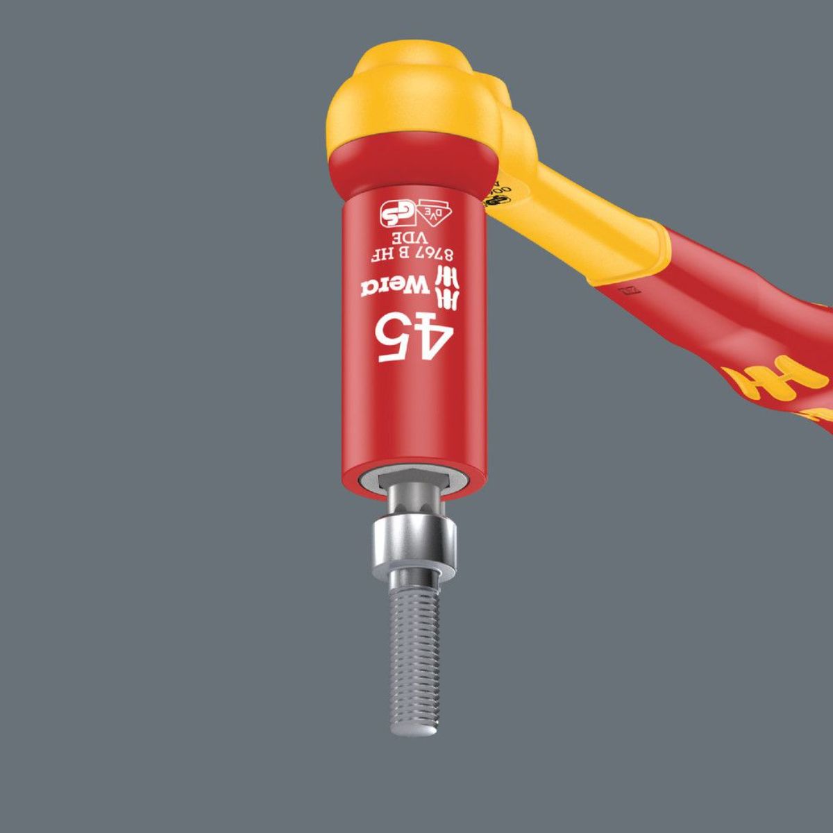 Wera 8767 B VDE HF TORX Zyklop Bitnuss, isoliert, mit 3/8"-Antrieb, mit Haltefunktion