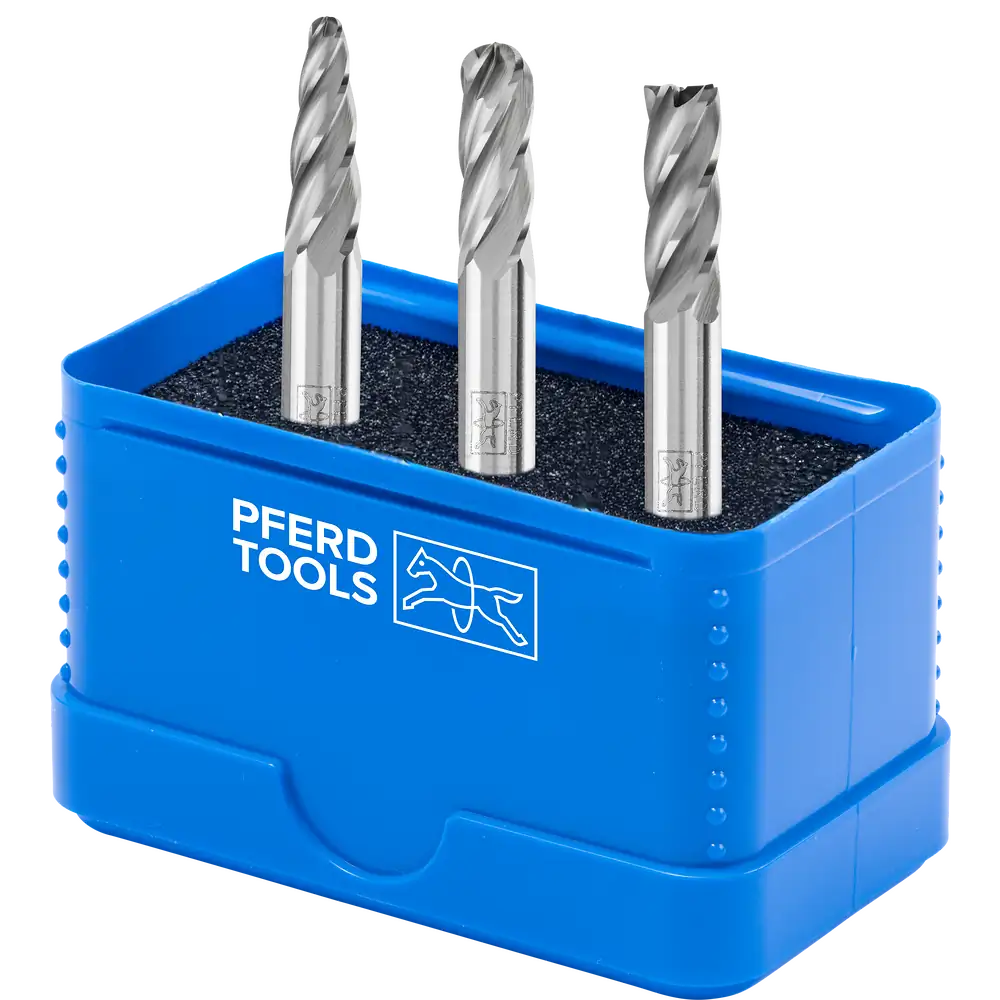 PFERD TOOLS Hartmetall Hochleistungsfrässtift Set 1606 ALU 3-tlg Ø 6mm Schaft-Ø 6mm für für Alu/NE Metalle