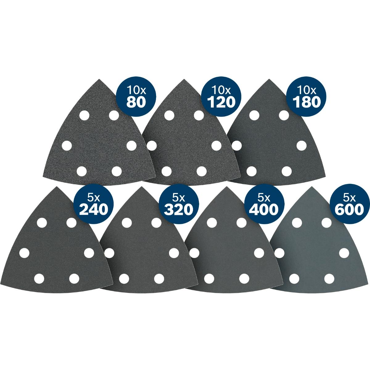 Bosch PRO F355 Schleifblatt 93mm, 50 teilges Set