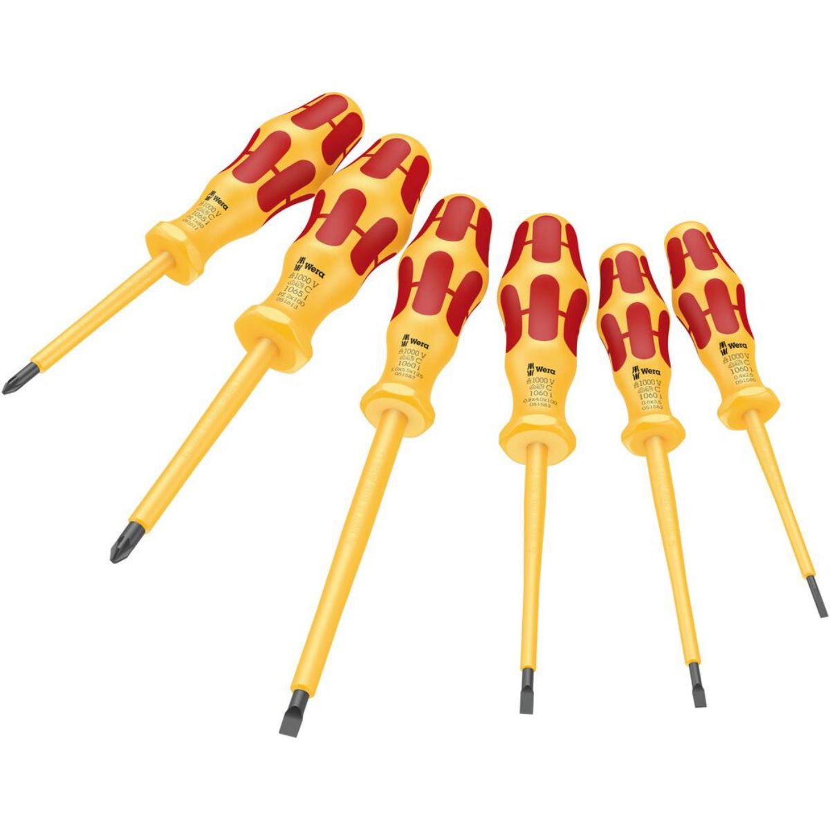 Wera 1060 i/1065 i/6 Schraubendrehersatz Kraftform VDE, 6-teilig