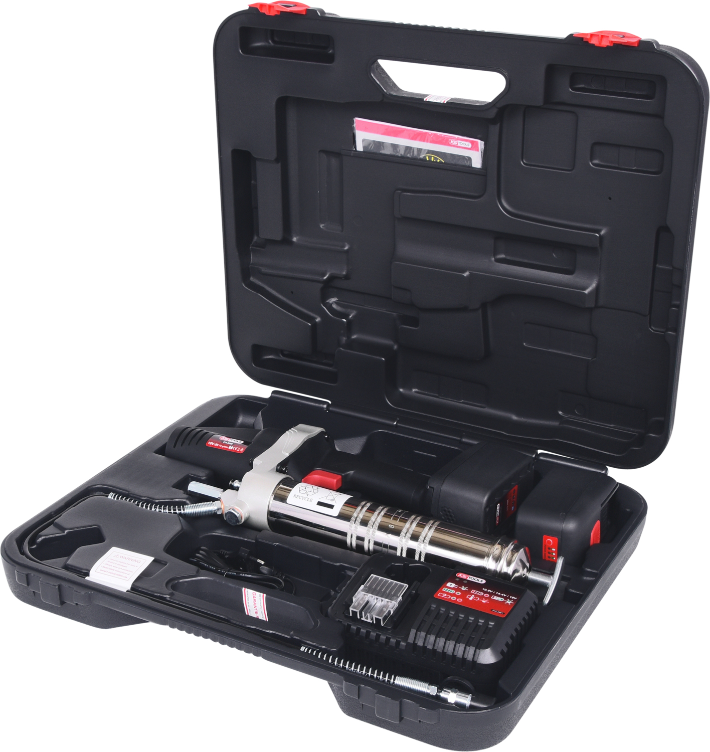 KS Tools 400 ml Akku-Fettpresse, 420bar, 18V