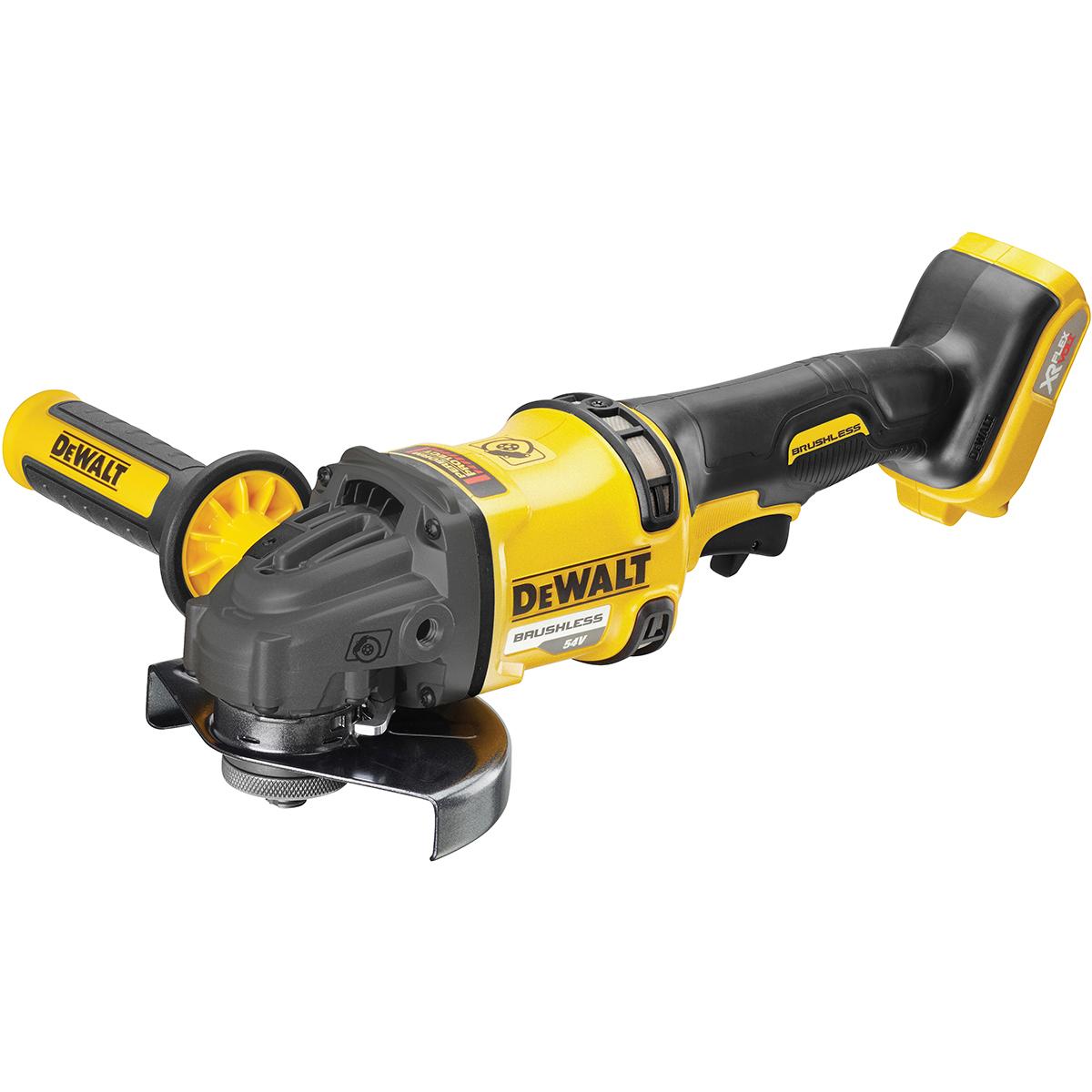 DEWALT DCG418N-XJ XR FlexVolt 54 Volt Winkelschleifer 125mm &. Batterien und Ladegerät - Im Karton