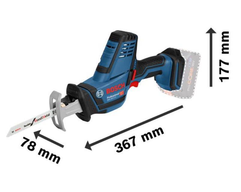 Bosch Akku-Säbelsäge GSA 18 V-LI C, Solo Version