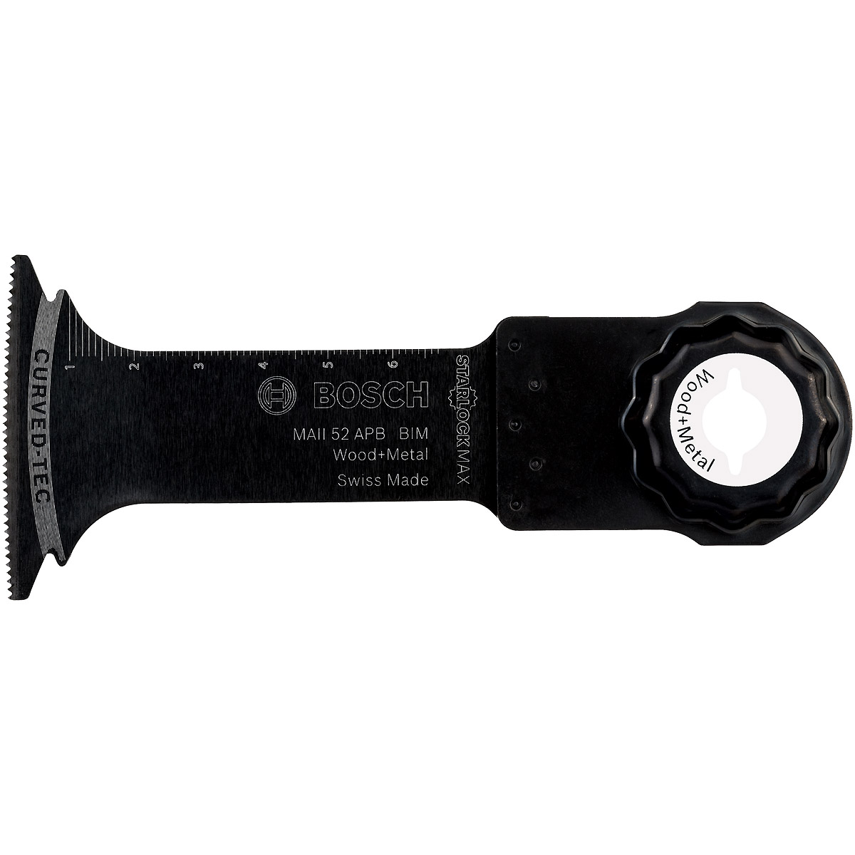 Bosch BIM Tauchsägeblatt MAII 52 APB, Wood and Metal, 70 x 52 mm, PAK