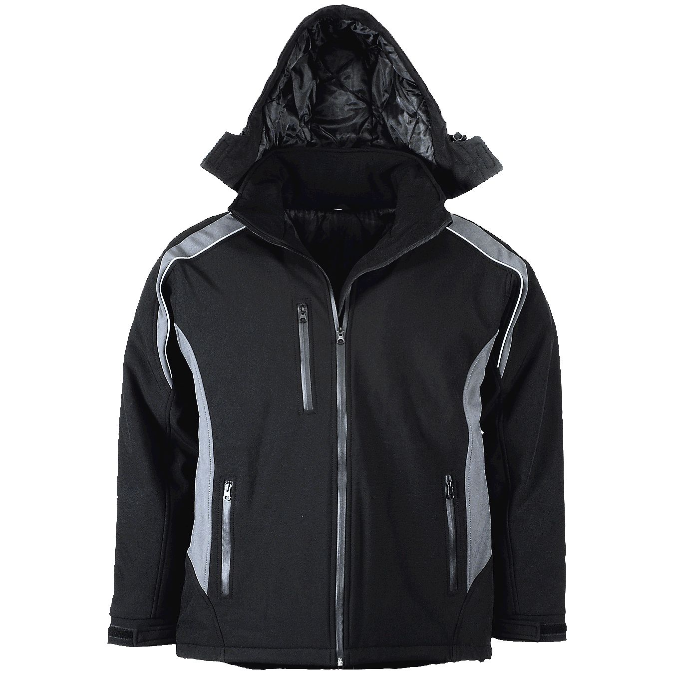 Softshelljacken grau/schwarz