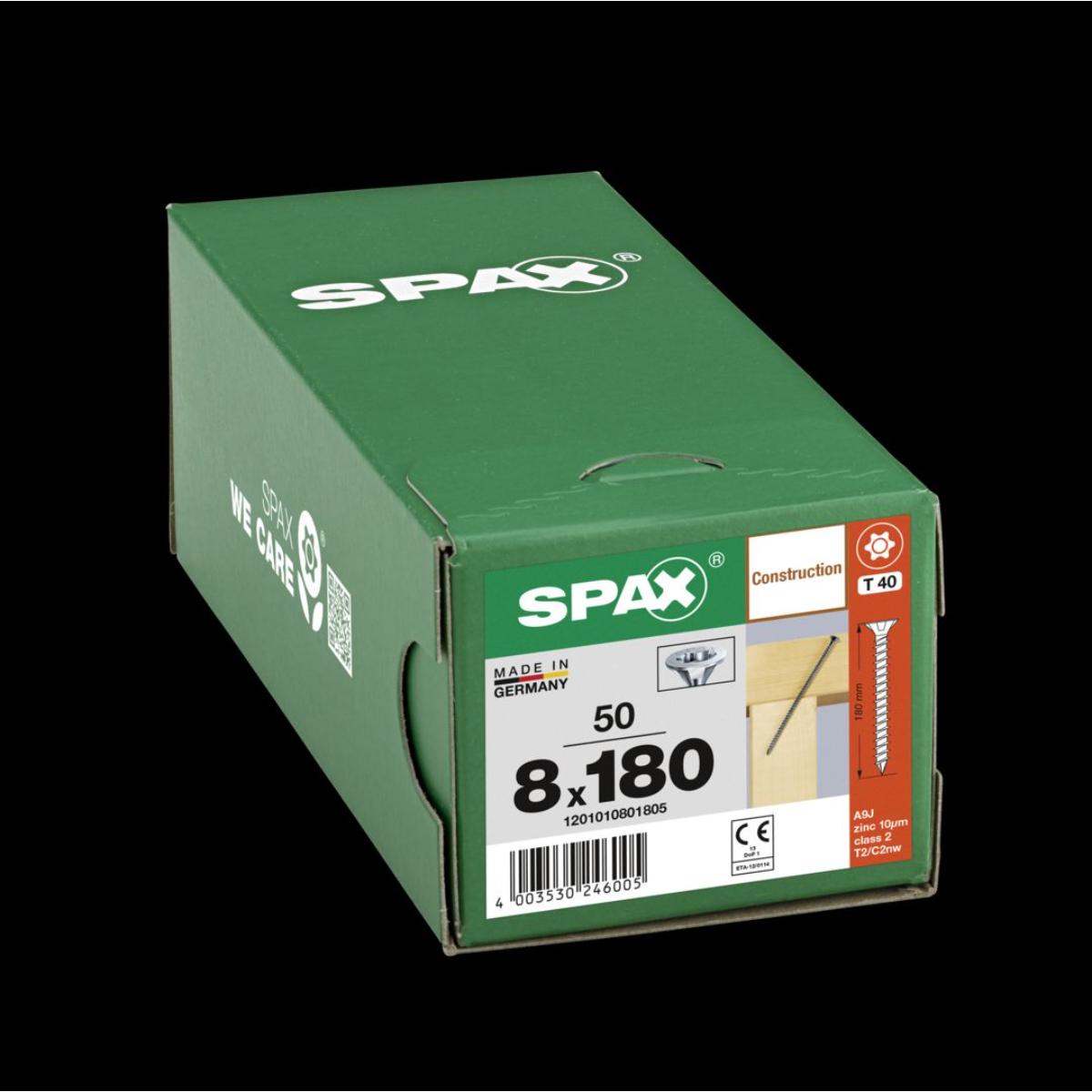 SPAX-S Senkmultikopf T-Star Plus T40 Vollgewinde Cut WIROX, 50 Stück