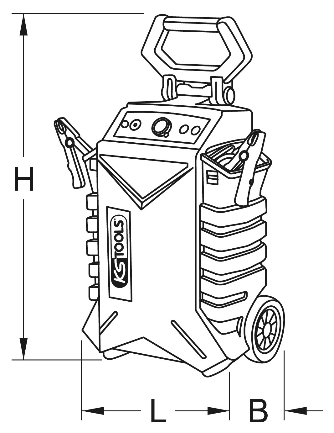 KS Tools Booster 12-24 V, 3400 A