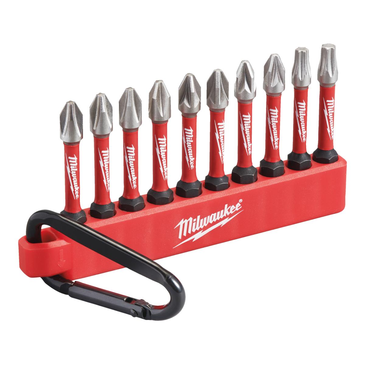 Milwaukee SHOCKWAVE™ Carabiner-Set 2 10-teilig