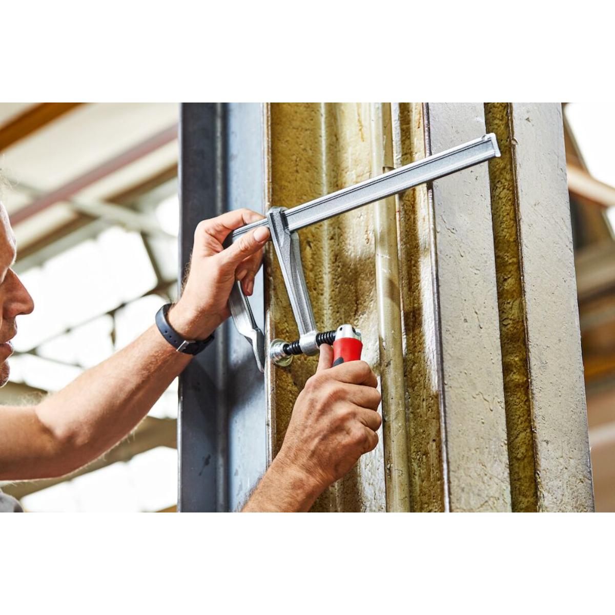 BESSEY Original Ganzstahl-Schraubzwinge GZ mit Klappgriff