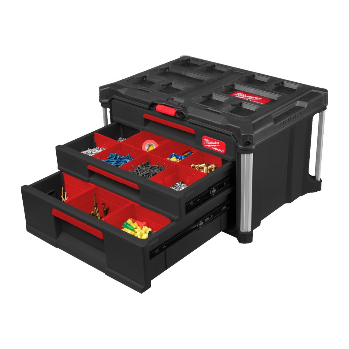 Milwaukee PACKOUT Koffer mit 2+1 Schubladen