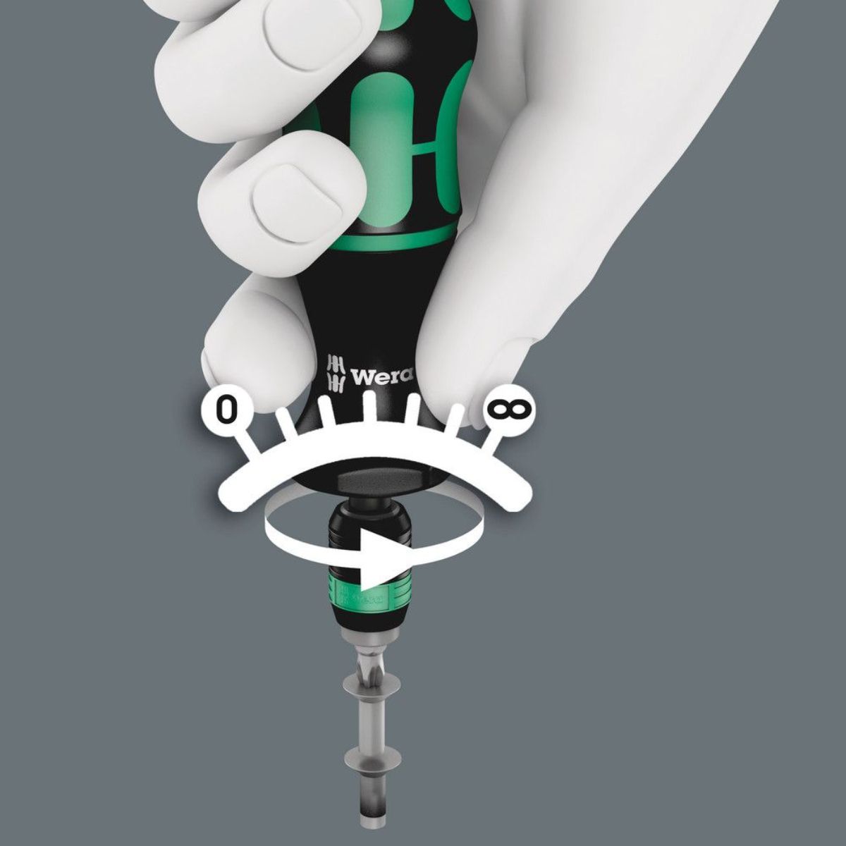 Wera Serie 7400 Imperial Kraftform Drehmomentschraubendreher, Heftgröße 105 mm