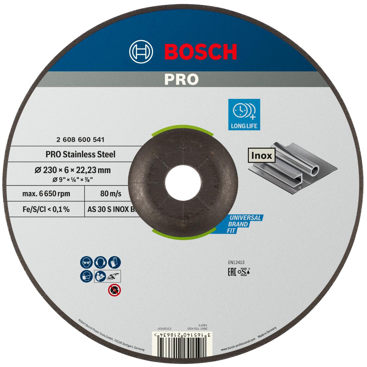 Bosch PRO Schruppscheibe gekröpft Expert für Inox