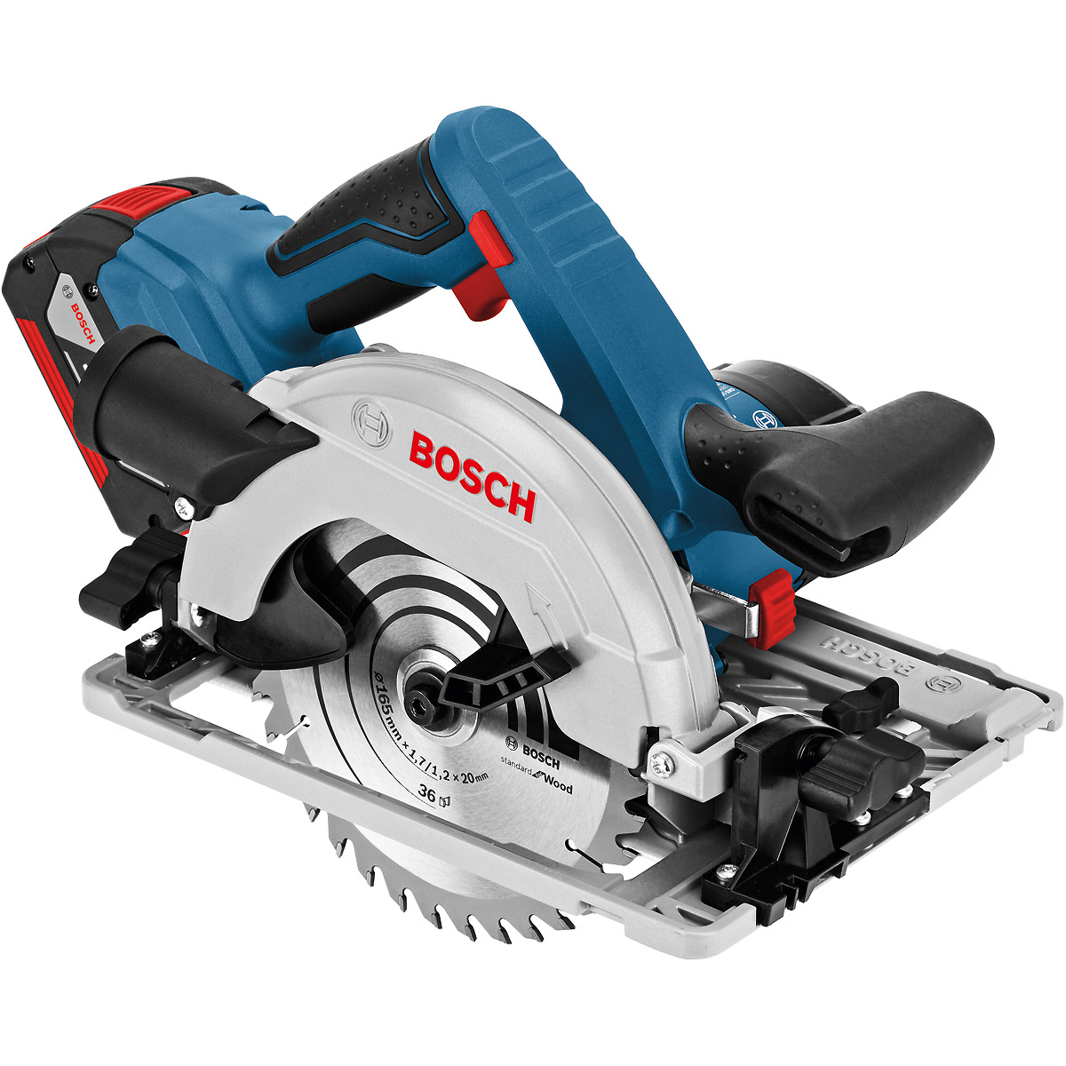 Bosch Akku-Kreissäge GKS 18V-57 G + FSN 1400