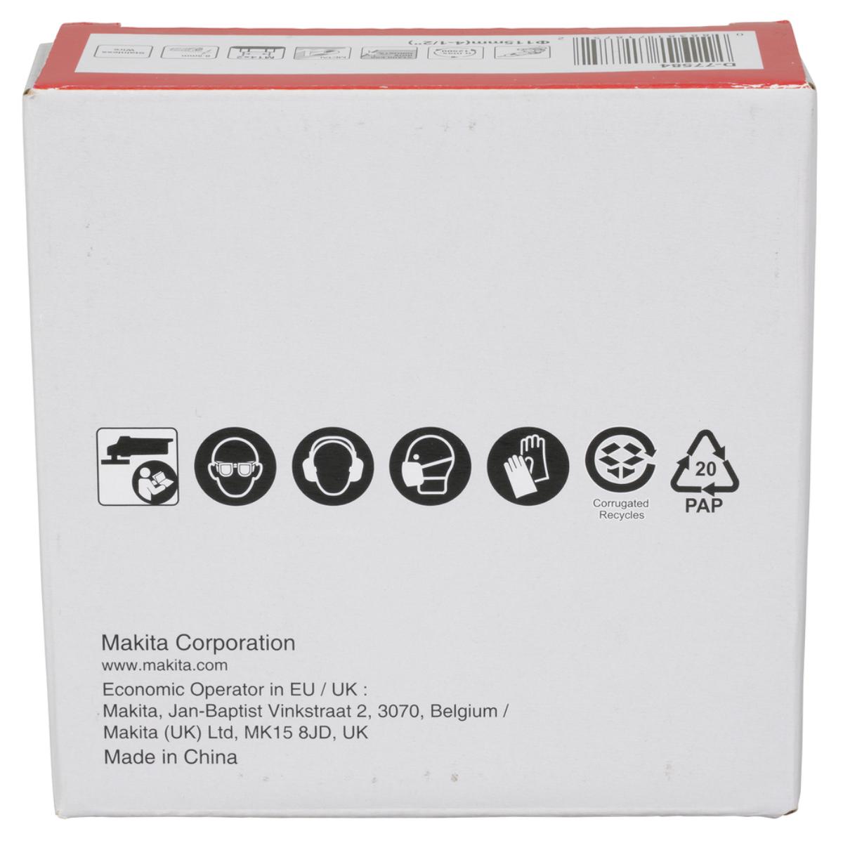 Makita Kegelbürste 115mm gezopft M14 - INOX - D-77584