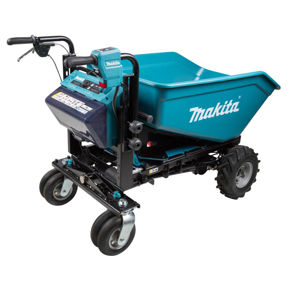 Makita Akku-Schubkarre 2x18V - 300 kg - 0-1,5/3,5 km/h - DCU602Z