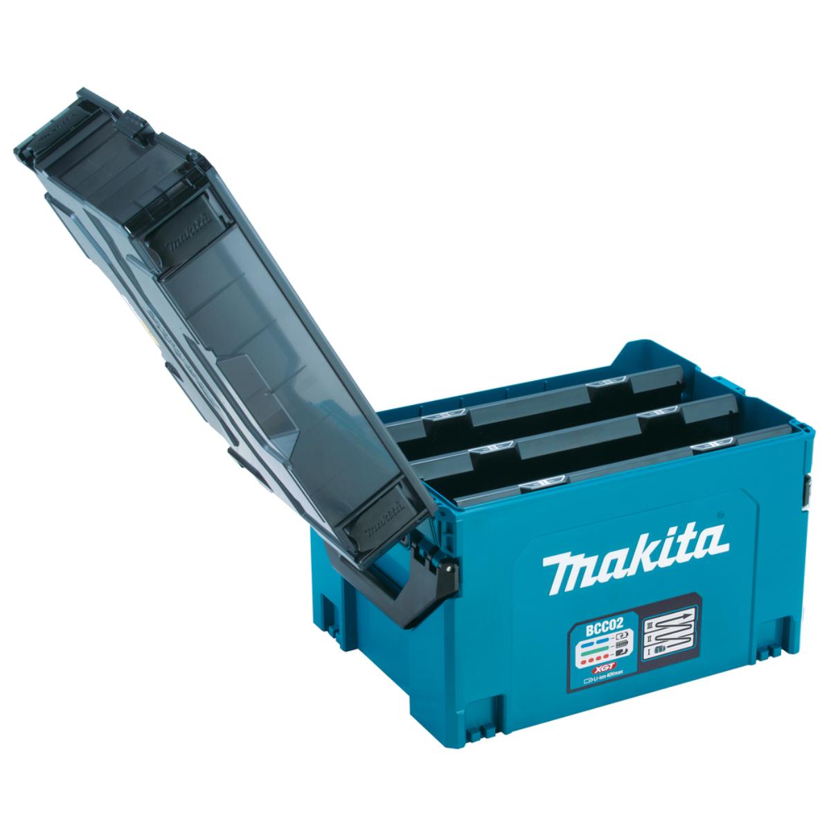 Makita Akku-Ladekoffer 40V max. BCC02 - 12 Steckplätze - XGT - 40V max. - 1914U0-3