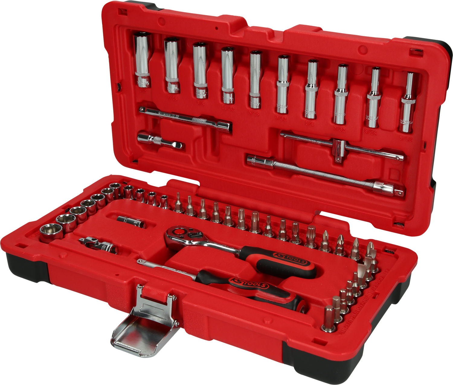 KS Tools 1/4" CHROMEplus Steckschlüssel-Satz, 52-tlg